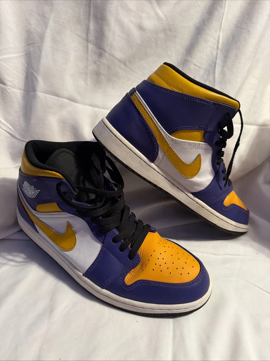 Jordan 1 Mid Lakers 2022 for Sale | Authenticity Guaranteed | eBay UK