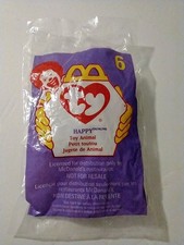 McDonald  s Ty Teenie Beanie Babies 1998 6 Happy New in package