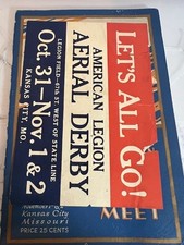 1921 AMERICAN LEGION FLYING MEET PROGRAM - KANSAS CITY AVIATION - #606