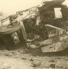 **KAPUT! German View of KO'd British M3 LEE / GRANT Panzer Tank in Desert!!!**