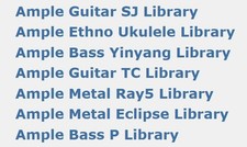 Ample Sound 7-Instrument Bundle (Guitars, Basses, Ukulele) License Transfer