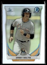 2014 Bowman Draft Picks & Prospects Chrome Refractor Casey Soltis RC Miami