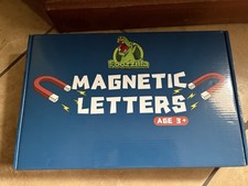 NEW Foozzilla Magnetic Foam Letters Numbers in Carry Case Magnetic White Board