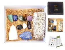 Wellness Healthy Body Crystals,stone and sage in Gift box 