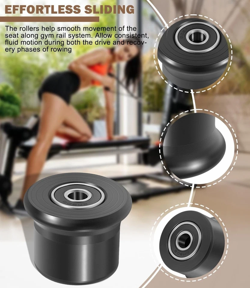 For Bowflex Rolling Seat Trolley Wheels Blaze Classic Elite Motivator 2 PR1000 - Image 4 of 4