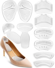 10PCS High Heel Comfort Pad Inserts, Silicone Shoe Cushion Insoles Heel Grips...