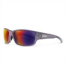 Suncloud Hull Sunglasses, Matte Transparent Gray Frame, Polarized Plasma Mirror
