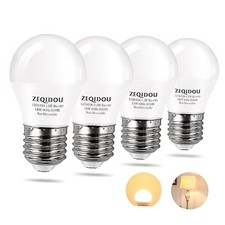 Low Watt LED Light Bulbs 1.5W Equivalent 15W 20W Light Warm White 1.5w Pack-4