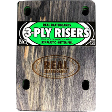 Real Skateboards Wooden Risers Set  3ply 1/8" for Venture Trucks