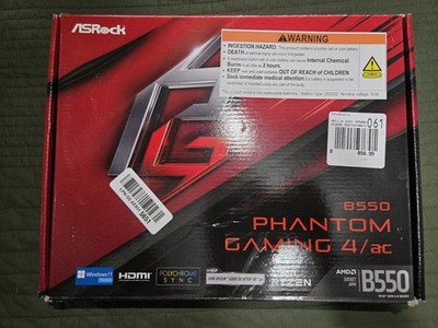 ASRock B550 Phantom Gaming 4/ac AM4 AMD B550 SATA 6Gb/s ATX AMD Motherboard