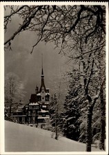 RPPC Peles Castle Sinaia Romania vintage postcard c370