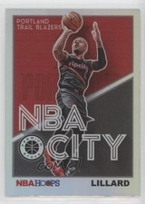 2019-20 Panini NBA Hoops Premium Stock NBA City Holo Damian Lillard #6 0h4z