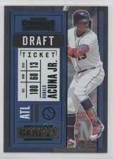 2020 Panini Contenders Draft Ticket Green 178/299 Ronald Acuna Jr #64 v5j
