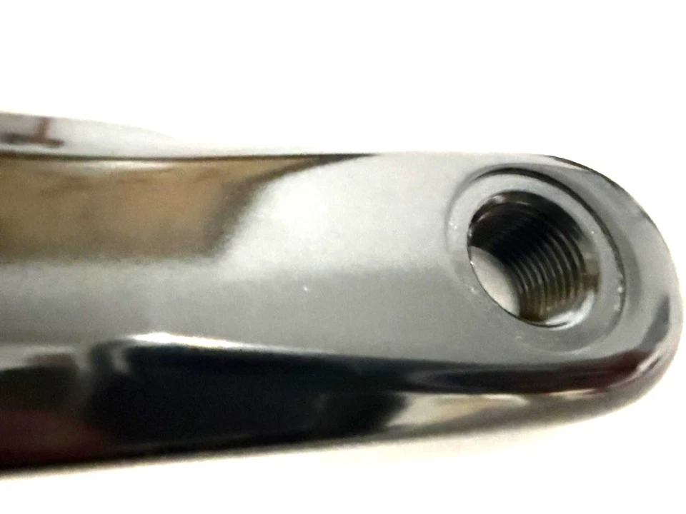 Brazo de manivela de husillo cónico JIS FSA Vero izquierdo de aleación de 165 mm negro CK-602 Foto 3 de 4