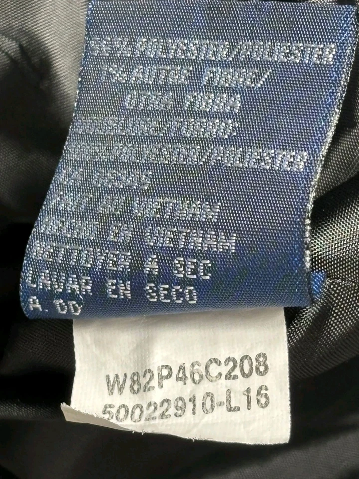 Evan Picone Blazer Jacket Womens Size 16P Gray Pinstripe 2 Buttons Lined Casual - Image 4 of 4