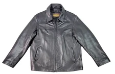 Vintage Gordon & Ferguson Mens Leather Jacket Size L Full Zip Pockets Lining