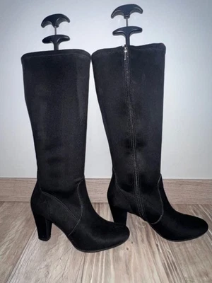 bottes daim noir GEOX D Mariants D point. 38 EU 7 UK très bon état - Photo 1/4