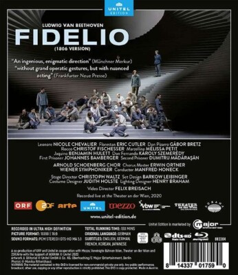 Beethoven Fidelio MANFRED HONECK CHRISTOPH WALTZ Blu-ray Video