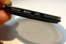 Vivitar 62mm filter Circ. Polarizer circular C-PL Thin Slim profile Wide Angle