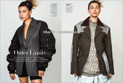 HAILEY BIEBER 6-Page Fashion EDITORIAL 'Outer Limits' VOGUE US