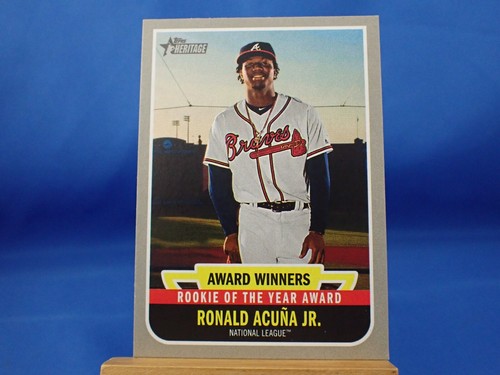 Ronald Acuna Jr Topps Heritage 2019 Award Winners Rookie of the Year