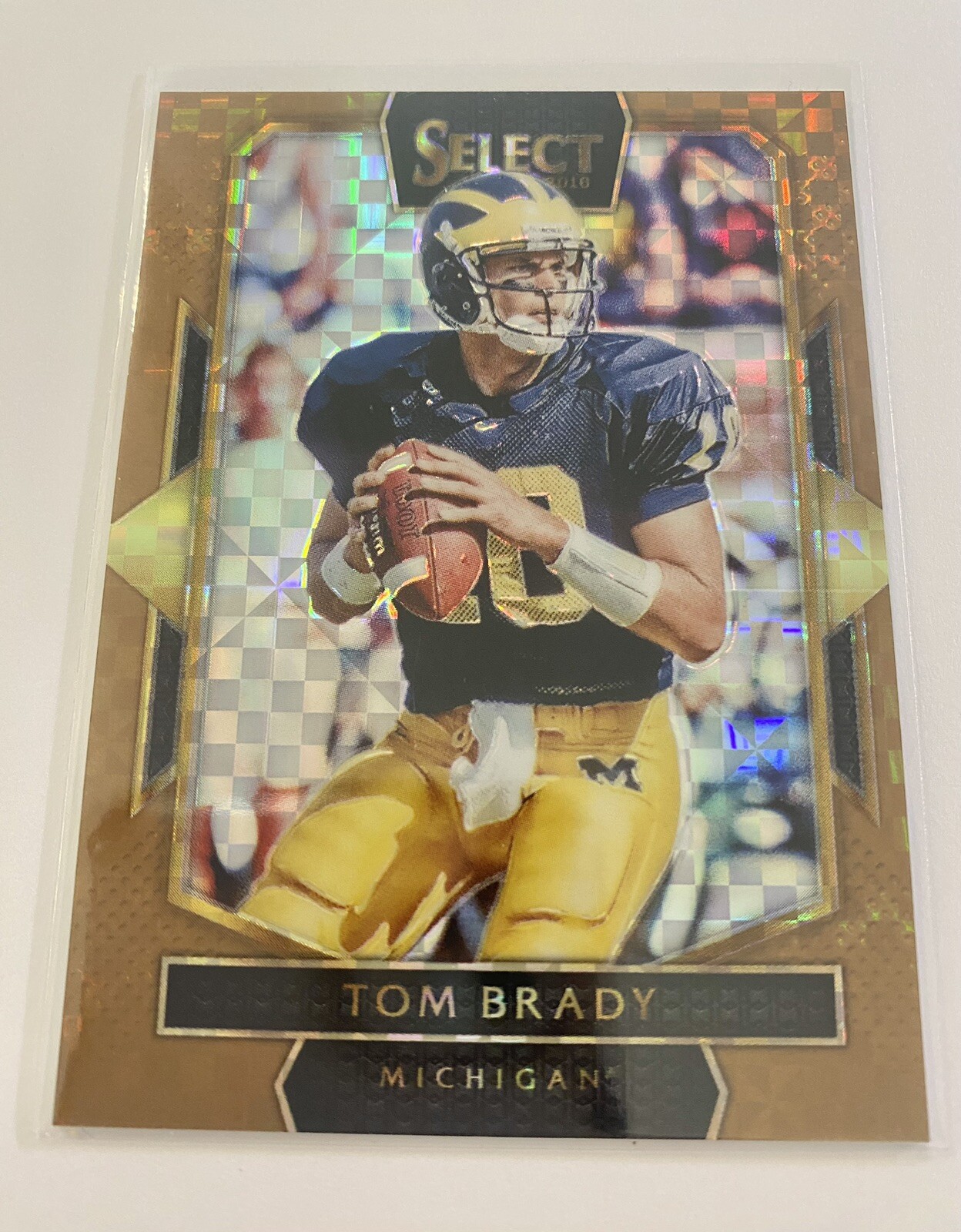 2016 Select Prizm Copper Refractor 296 Tom Brady 14/49
