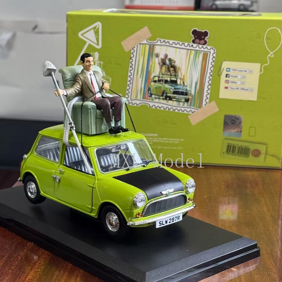 1:50 Scale Tiny MINI Cooper Mr Bean‘s MINI Set with sofa Metal Diecast Model Car - Image 3 of 4