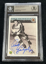 Andy Bathgate Signed 1991/92 Ultimate Original 6 Card BAS Certified Rangers