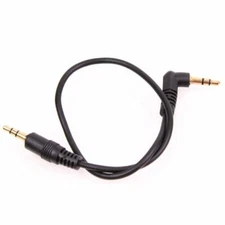 12-inch 3.5mm(1/8") TRS Male To TRS Male Right Angle Stereo Audio Cable