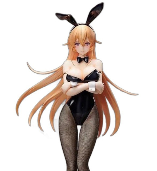 Food Wars!Shokugeki No Soma Sexy Conejita Chica Nakiri Erina Figura Estatua Tsundere