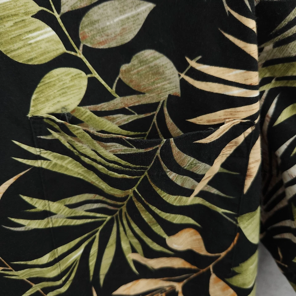 Винтажная гавайская рубашка Cooke Street Honolulu мужская размер XL с цветочными листьями для тропических каникул - Изображение 4 из 4