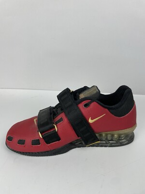 NIKE ROMALEOS 2 WEIGHTLIFTING SHOES RED GOLD BLACK 476927