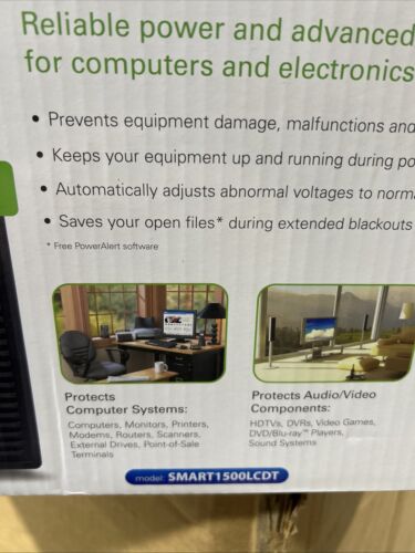 TRIPP LITE SMART1500LCDT 1500VA 900W UPS Back Up Smart Tower LCD AVR 120V USB. - Picture 2 of 5