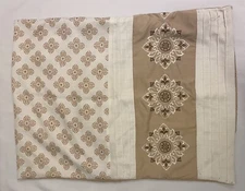 Set of 2 VCNY Home Gold/White Standard Pillow Shams - Set of 2 - RIPPED W/ HOLE