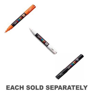Uni Posca PC-1MR Extra Fine Bullet Tip Acrylic Paint Marker Water Based Ink