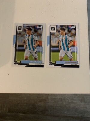 2022-23 Panini Donruss FIFA [Optic] #8 Julian Alvarez RC - Argentina Plus Base