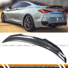 FOR 2017-2022 INFINITI Q60 HONEYCOMB CARBON FIBER PSM DUCKBILL TRUNK SPOILER