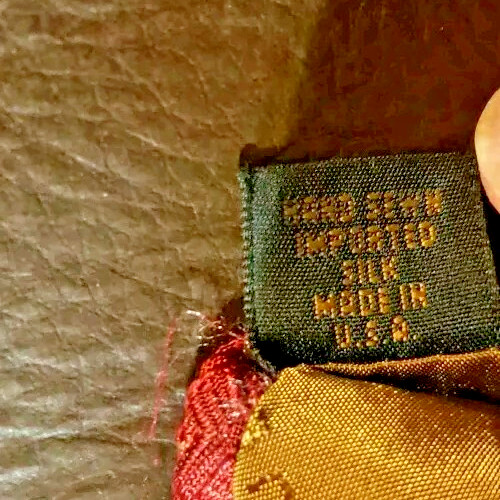 Robert Talbott Studio Tie Extra Long Red Black Si… - image 4