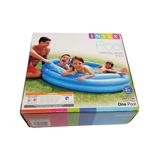 Intex Crystal Pool Inflatable Above Ground For Kids In Blue 58” X 13” #58426EP