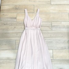 Show Me Your Mumu Women’s Jenn Maxi Dress Wedding Formal Chiffon Soft Beige XS