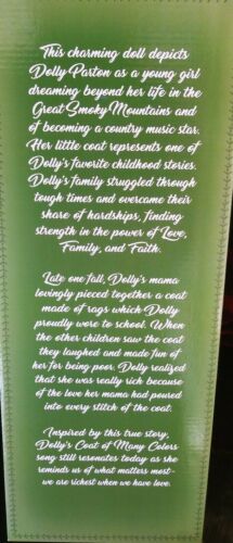 Dolly Parton Mantel vieler Farben Puppe und Gitarre 18" Dollywood exklusiv NEU Neu im Karton - Bild 10 von 11