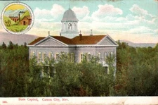 Carson City, NV Nevada State Capitol with State Seal Divided Back Postcard UNP