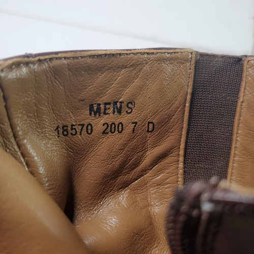 Florsheim Imperial Schuhe Herren Größe 7 D Braun Leder Hugo Seitenreißverschluss Stiefeletten - Bild 15 von 15