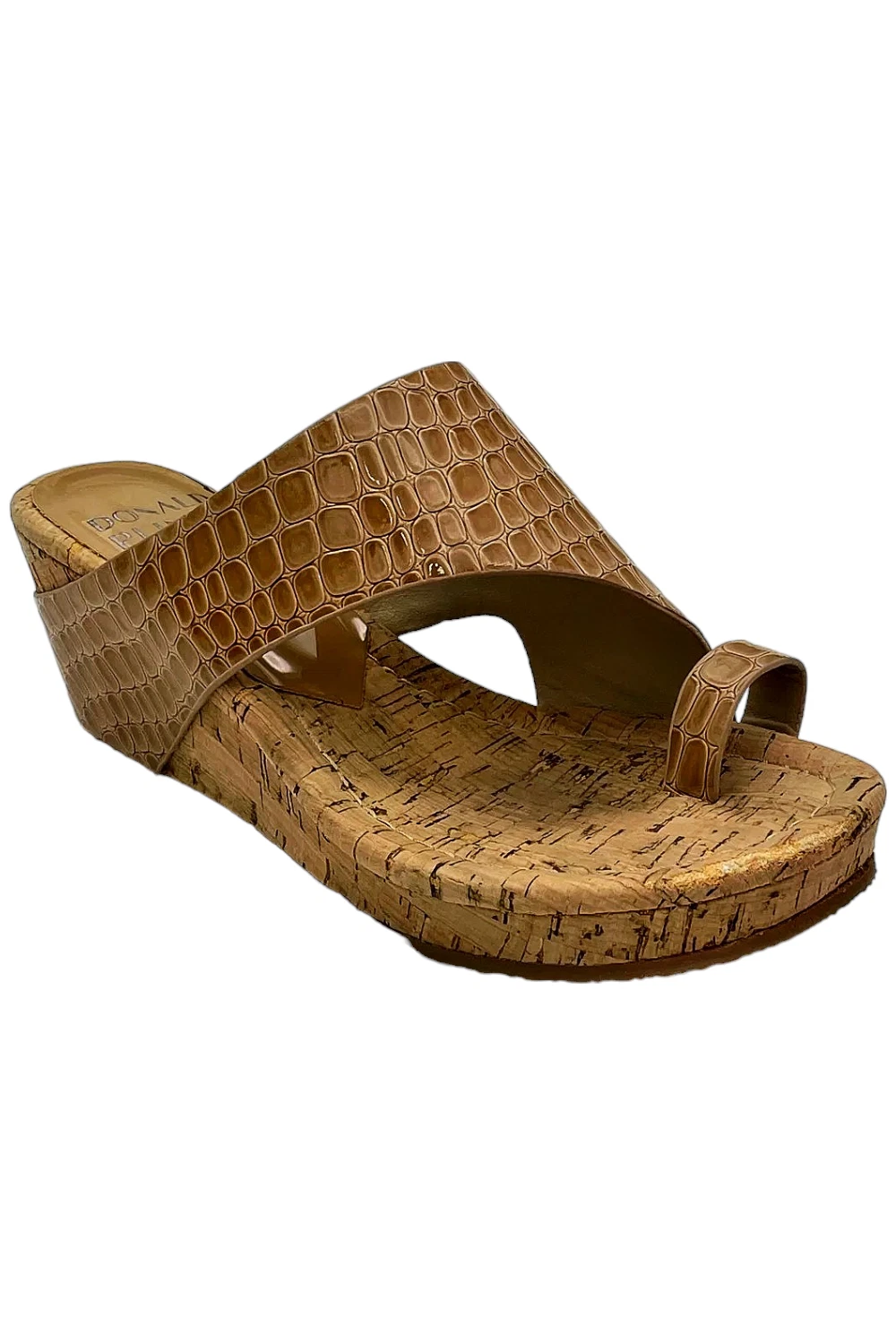 Donald Pliner Women's Gyer Crocco Patent Wedge Sandal Camel
Opens in a new window or tab