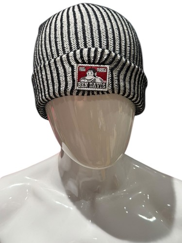 Ben Davis Beanie Hickory Stripe Unisex Cuffed Knit Hat