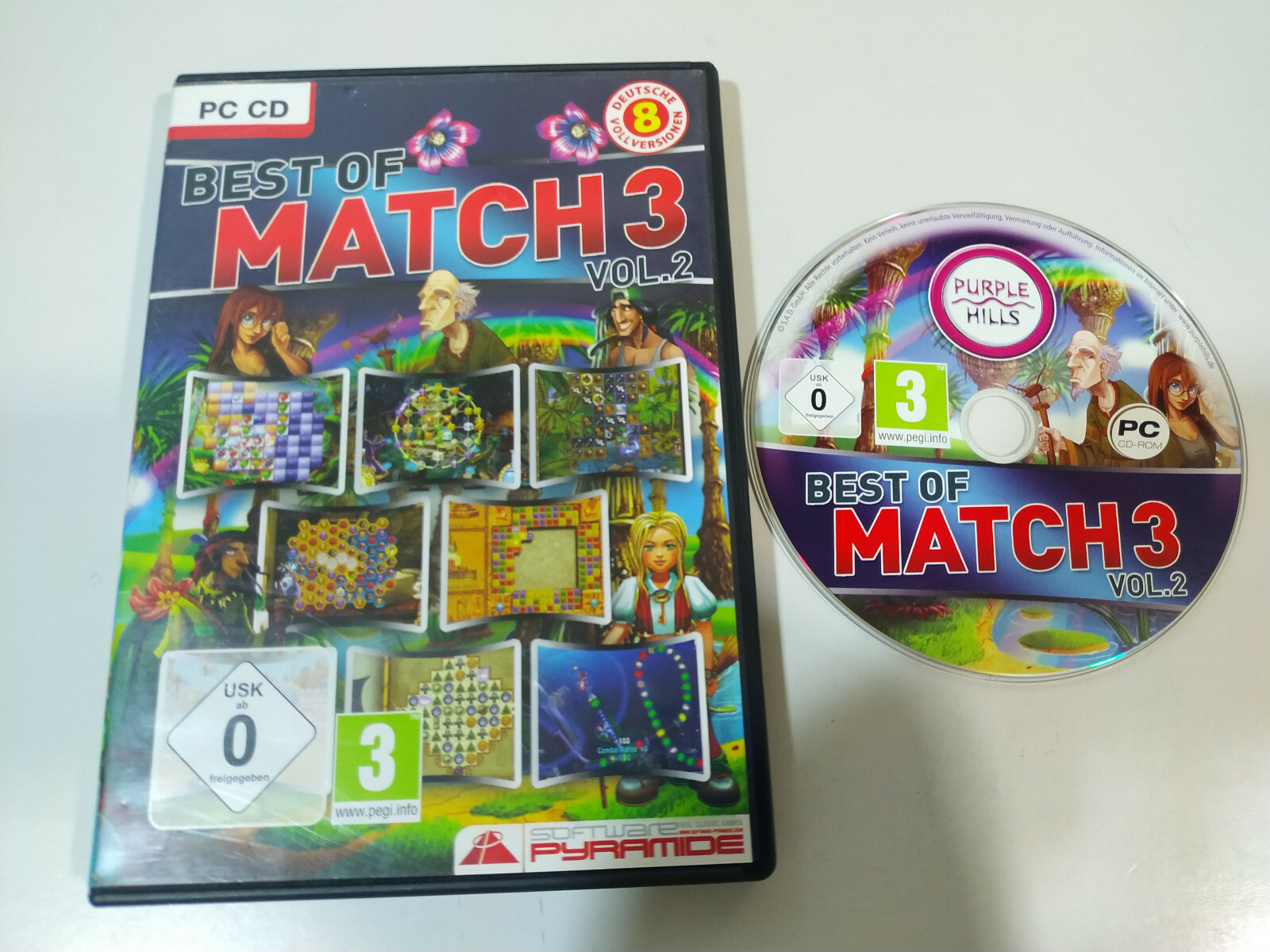 Best Of Match 3 Vol 2 - 8 Juegos Juego PC CD-ROM - AM