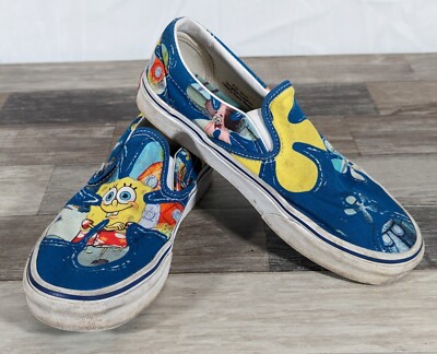 Vans x Spongebob Squarepants Casual Slip-On Shoes Size Men's  Women's
