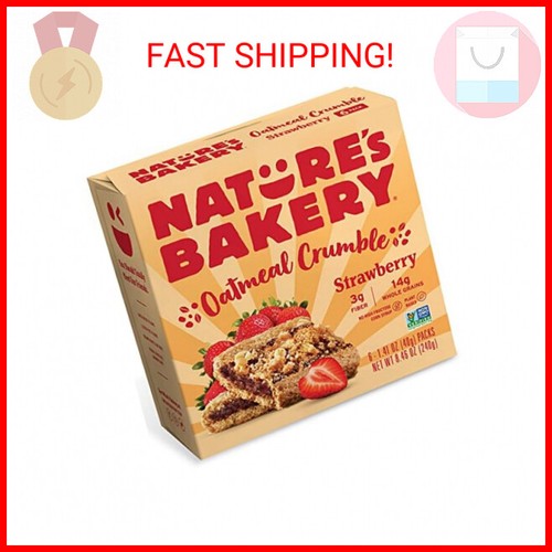 Nature's Bakery Oatmeal Crumble Strawberry Bars, 1.41 Oz, 6 Ct