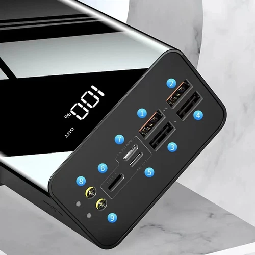 60000mAh Power Bank Fast Charger Large Capacity Portable Mobile External Battery - Photo 6 sur 16