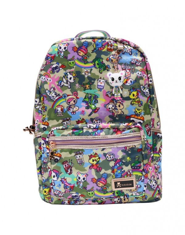 Tokidoki Camouflage Kawaii Collection Urban School Book Bag